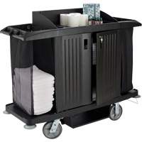 Executive Full-Size Housekeeping Cart with Doors Cantin et fils