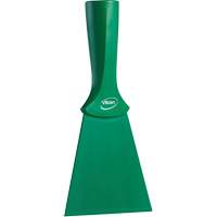 Grattoir en nylon avec poign&eacute;e filet&eacute;e, Vert, 4" la x 8" lo Cantin et fils