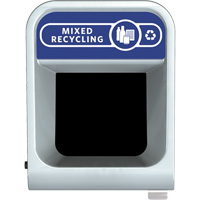 Conteneur pour d&eacute;chets de recyclage m&eacute;lang&eacute;s Configure, Vrac, Acier, 45 gal. US Cantin et fils