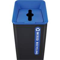 Bac de recyclage mixte Sustain, Vrac, Plastique, 23 gal. US Cantin et fils
