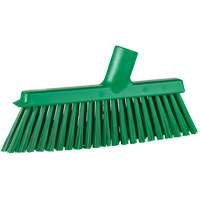Balai biseaut&eacute; avec pas de vis inclin&eacute;, Crins Moyen, 10", Polyester, Vert Cantin et fils