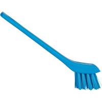 Brosse avec rebord grattoir, Soies Ferme, Longueur de 6", Bleu Cantin et fils