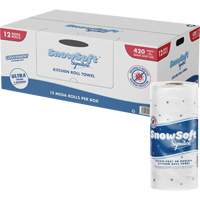 Rouleau dessuie-tout de cuisine Signature de Snow Soft, 2 Pli, 420 Feuilles/rouleau, 4,5" la, 11" lo Cantin et fils