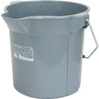 Seau rond avec bec verseur, Capacit&eacute; de 2,64 gal. US (10,57 pintes), Gris Cantin et fils