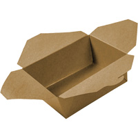Kraft Take Out Food Containers, Corrugated, Rectangular Cantin et fils