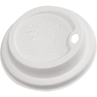 Compostable White Dome Sip Lids Cantin et fils