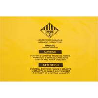 Doublures pour d&eacute;chets dangereux, Amiante, 40" lo x 26" la, 3 mils Cantin et fils