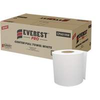 Essuie-mains en papier blanc, 1 pli, D&eacute;rouler par le centre Cantin et fils