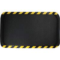 Tapis Hog Heaven, Losange, 3' x 5' x 5/8", Noir/Jaune, Nitrile Cantin et fils
