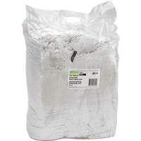 Chiffons fabriqu&eacute;s &agrave; partir de mat&eacute;riaux recycl&eacute;s, Coton, Blanc, 25 lb Cantin et fils
