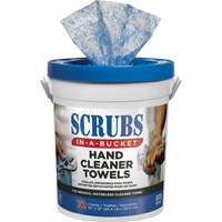 Hand Cleaner Towels, 72 Wipes, 12" x 10" Cantin et fils