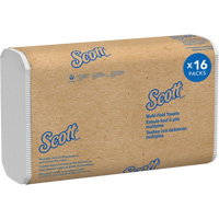 Scott&reg; 100% Recycled Fiber Multifold Paper Towels, 1 Ply, 9-2/5" L x 9-1/5" W, 250 /Pack Cantin et fils