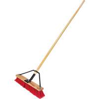 Balai-brosse &agrave; manche renforc&eacute;, 18", Moyen, Soies PVC Cantin et fils