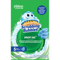Pastilles nettoyantes pour toilettes Scrubbing Bubbles Drop-Ins, 200 g, Tampon Cantin et fils