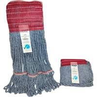 T&ecirc;te de vadrouille &agrave; bande large, Antimicrobien/Finition de plancher/Sp&eacute;cialis&eacute;, Coton/Rayonne/Synth&eacute;tique, Style Boucle Cantin et fils