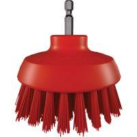 HyDrive Round Drill Brush, Extra Stiff Bristles, 3-1/10" Long, Red Cantin et fils