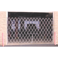 Galvanized Folding Security Gates, Fixed Single Folding, 4' L x 6' H Expanded Cantin et fils