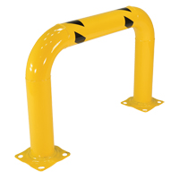 Garde-corps &agrave; profil &eacute;lev&eacute; pour machines, 3' la x 2' h, Jaune Cantin et fils