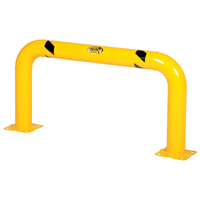 Garde-corps &agrave; profil &eacute;lev&eacute; pour machines, 4' la x 2' h, Jaune Cantin et fils
