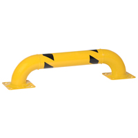 Garde-corps &agrave; profil bas pour rayonnages, 3' la x 0,75' h, Jaune Cantin et fils