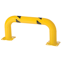 Garde-corps &agrave; profil bas pour rayonnages, 3' la x 1,4' h, Jaune Cantin et fils