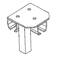 Floor Mount Curtain Partition Connector Cantin et fils