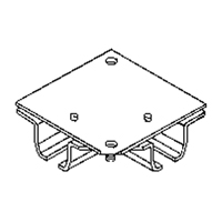 Ceiling Mount Curtain Partition 90° Corner Connector Cantin et fils