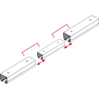 Curtain Partition Track Splicer Cantin et fils