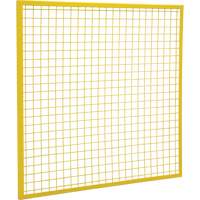 Composantes pour partitions & cloisons grillag&eacute;es - Panneaux, 4' h x 4' la, Jaune Cantin et fils