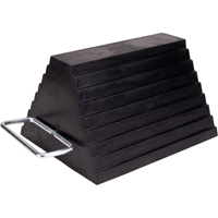 Cale de roue, 9" x 8" x 6", Noir Cantin et fils
