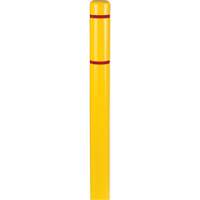Polyethylene Bollard Covers, 4-1/2" Dia. x 52" L, Yellow Cantin et fils