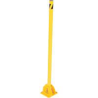 Butoirs repliables, Acier, 42" h x 1-3/4" la, Jaune Cantin et fils