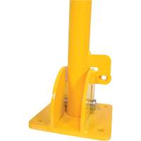 Butoirs repliables, Acier, 42" h x 1-3/4" la, Jaune Cantin et fils