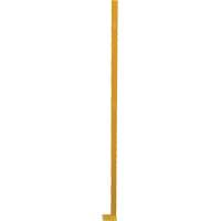 Adjustable Perimeter Guard Corner Post, 4" W x 72" H, Yellow Cantin et fils