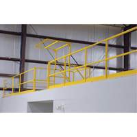 Barri&egrave;re de s&eacute;curit&eacute; pour mezzanine, 68-1/2" lo x 42" ha, 80-1/16" &eacute;lev&eacute;e, Jaune Cantin et fils