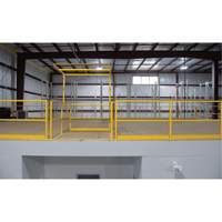 Barri&egrave;re de s&eacute;curit&eacute; pour mezzanine, 68-1/2" lo x 42" ha, 80-1/16" &eacute;lev&eacute;e, Jaune Cantin et fils
