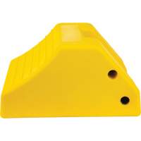 Cale de roue robustes, Ur&eacute;thane, Jaune, 15-1/2" la x 17-7/10" p x 10" h Cantin et fils