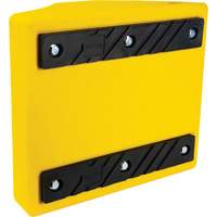 Cale de roue robustes, Ur&eacute;thane, Jaune, 15-1/2" la x 17-7/10" p x 10" h Cantin et fils