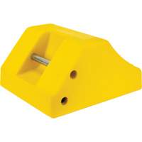 Cale de roue robustes, Ur&eacute;thane, Jaune, 15-1/2" la x 17-7/10" p x 10" h Cantin et fils
