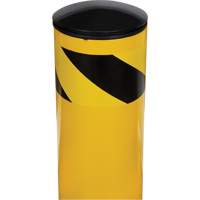 Butoir de s&eacute;curit&eacute;, Acier, 36" h x 5-1/2" la, Jaune Cantin et fils