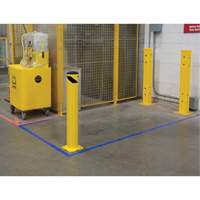 Butoir de s&eacute;curit&eacute;, Acier, 36" h x 5-1/2" la, Jaune Cantin et fils