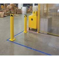 Butoir de s&eacute;curit&eacute;, Acier, 36" h x 5-1/2" la, Jaune Cantin et fils