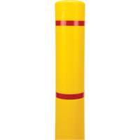 Polyethylene Bollard Cover, 4-1/2" Dia. x 64" L, Red/Yellow Cantin et fils