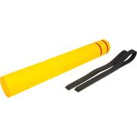 Polyethylene Bollard Cover, 6-5/8" Dia. x 52" L, Red/Yellow Cantin et fils