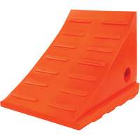35 Ton General Purpose Wheel Chock, Urethane, Orange Cantin et fils