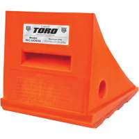 35 Ton General Purpose Wheel Chock, Urethane, Orange Cantin et fils