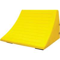 70 Ton Large Equipment Wheel Chock with Handle, Urethane, Yellow Cantin et fils