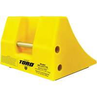 70 Ton Large Equipment Wheel Chock with Handle, Urethane, Yellow Cantin et fils