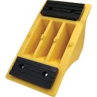 75 Ton Large Equipment Wheel Chock with Grip Pads, Urethane, Yellow Cantin et fils