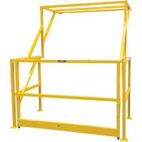 Barri&egrave;re de s&eacute;curit&eacute; pour mezzanine, 70" lo x 77" ha, 78" &eacute;lev&eacute;e, Jaune Cantin et fils